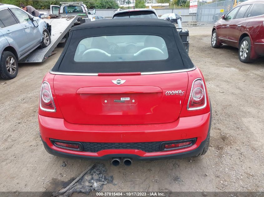 2013 MINI COOPER CONVERTIBLE S WMWZP3C59DT705960