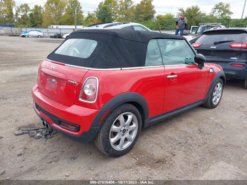 2013 MINI COOPER CONVERTIBLE S WMWZP3C59DT705960