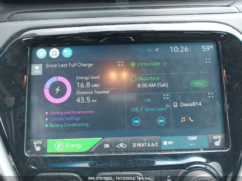 2017 CHEVROLET BOLT EV PREMIER - 1G1FX6S05H4168655