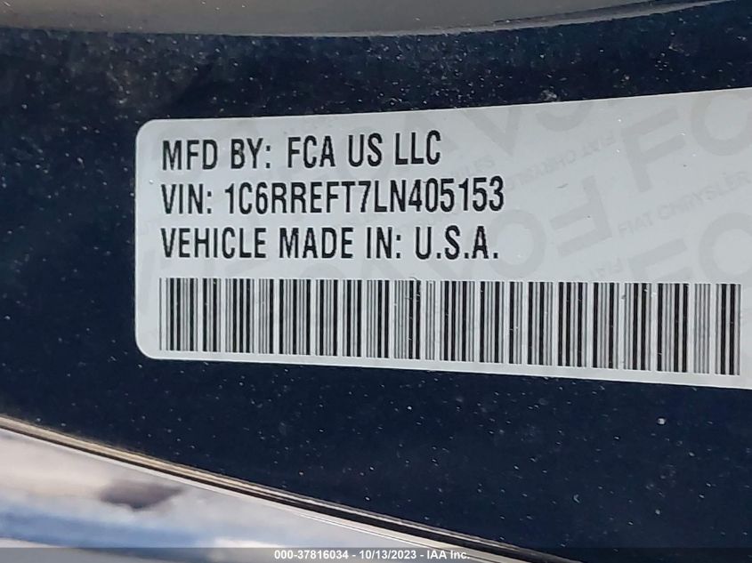 2020 RAM 1500 BIG HORN/LONE STAR - 1C6RREFT7LN405153