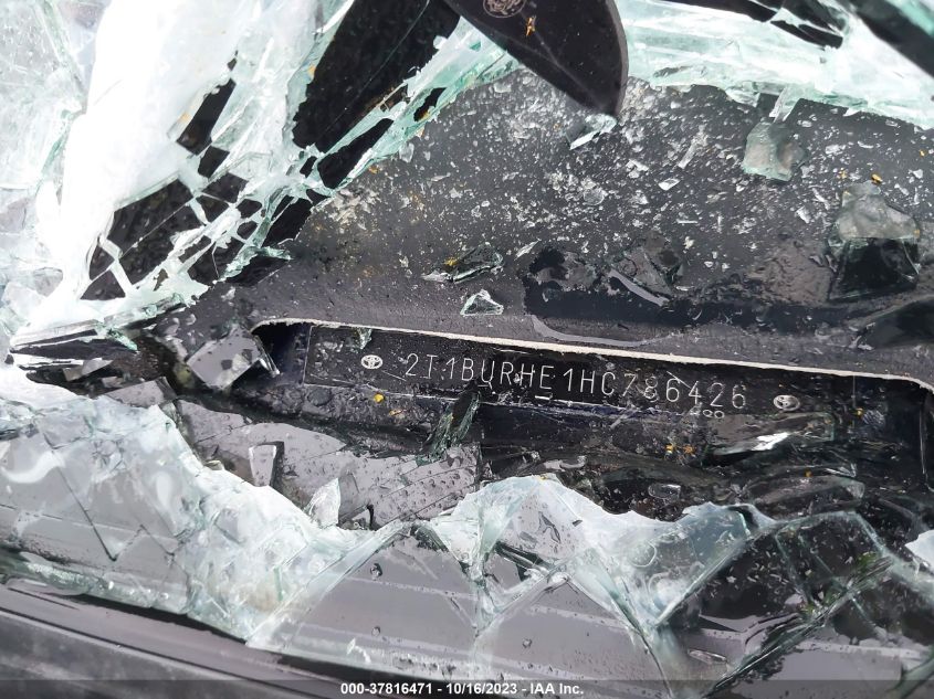 2017 TOYOTA COROLLA L/LE/XLE/SE - 2T1BURHE1HC786426