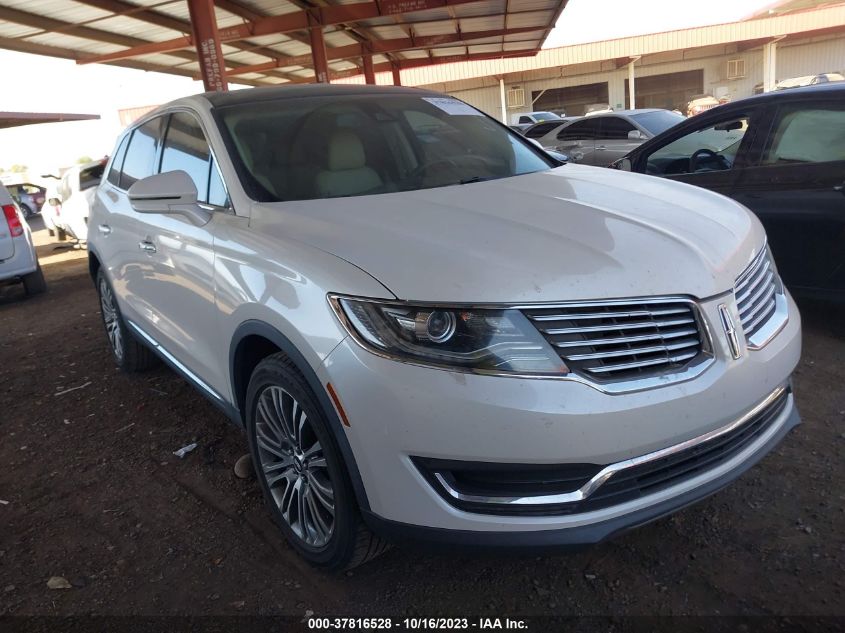 2016 LINCOLN MKX RESERVE - 2LMPJ6LR7GBL82657