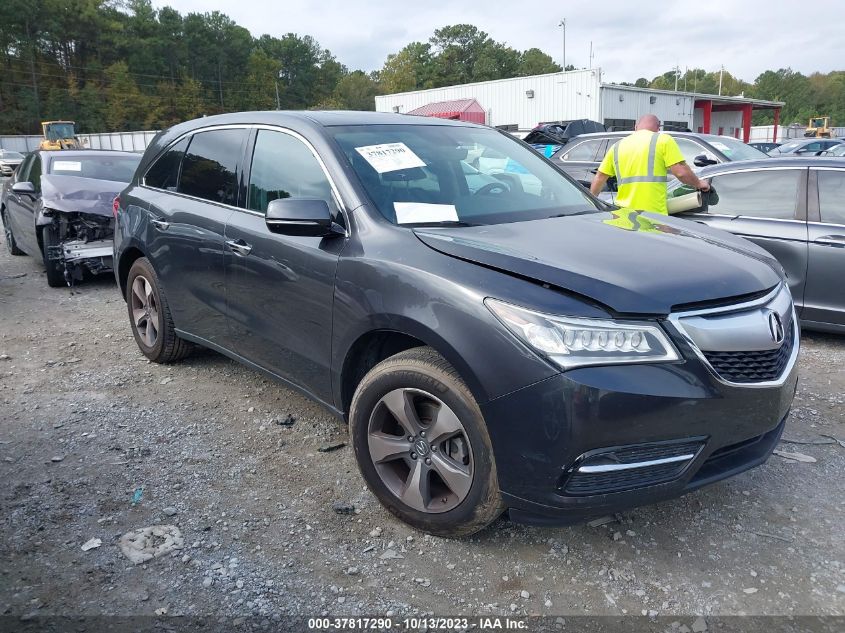 2016 ACURA MDX - 5FRYD3H27GB004085