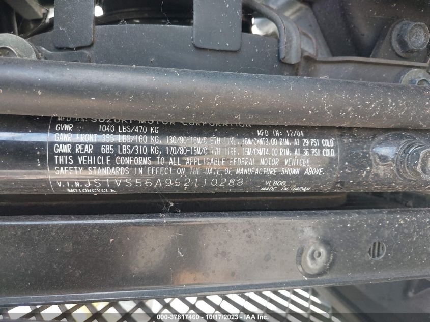 2005 SUZUKI C50 JS1VS55A952110288