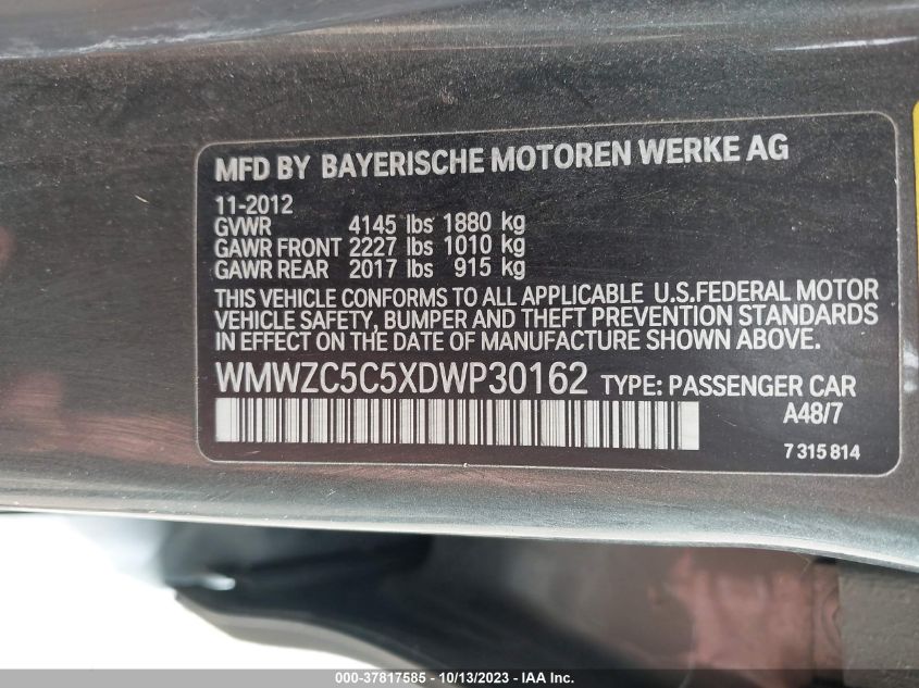 2013 MINI COOPER COUNTRYMAN S ALL4 - WMWZC5C5XDWP30162