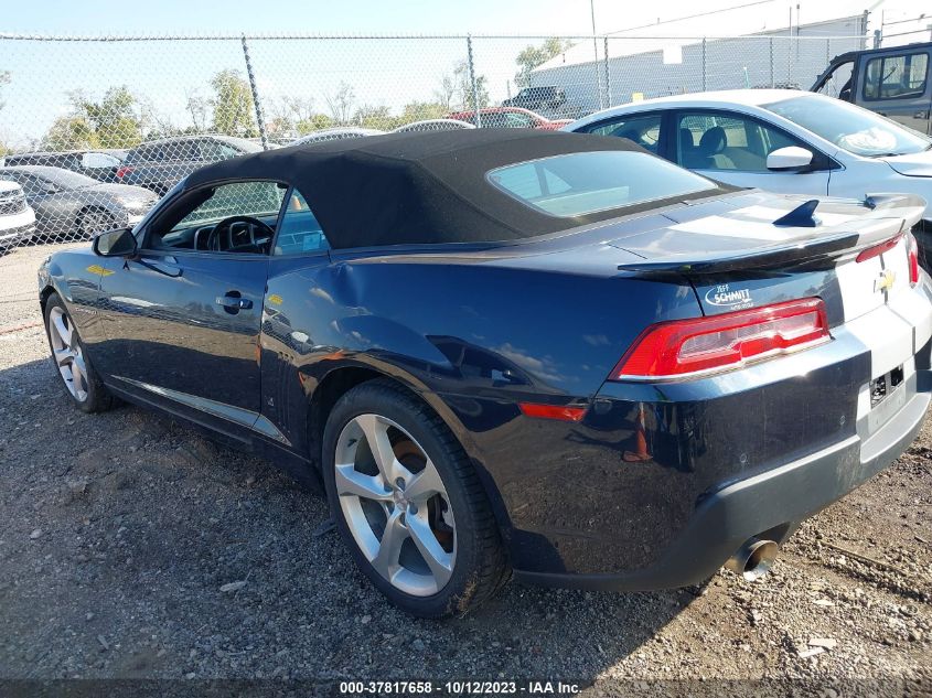 2015 CHEVROLET CAMARO LT - 2G1FE3D33F9241947