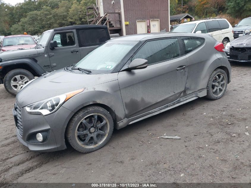2014 HYUNDAI VELOSTER TURBO - KMHTC6AE2EU209236