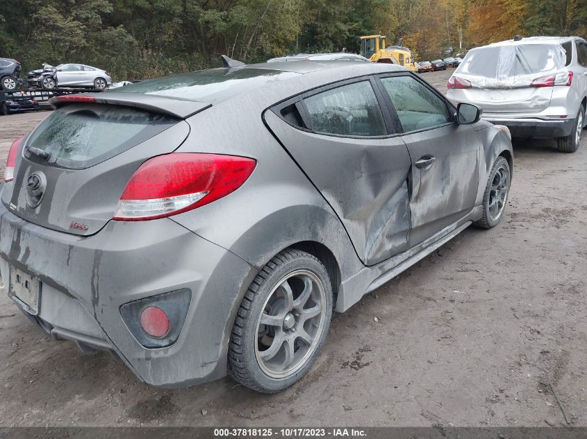 2014 HYUNDAI VELOSTER TURBO - KMHTC6AE2EU209236