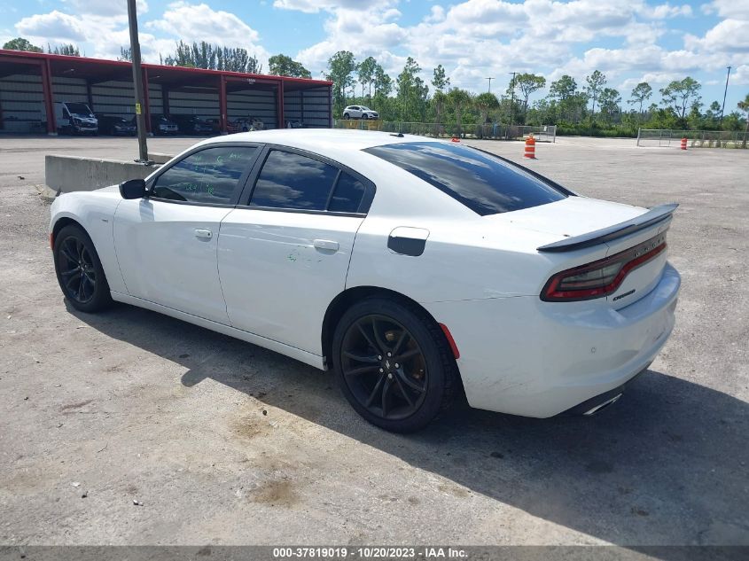 VIN 2C3CDXBG8JH283091 2018 DODGE CHARGER SXT