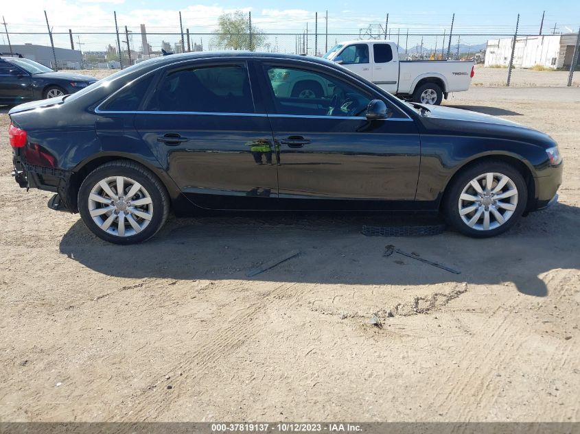 2013 AUDI A4 PREMIUM - WAUAFAFL3DA138624