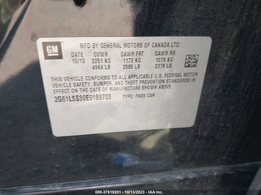 2014 CADILLAC XTS - 2G61L5S30E9189703