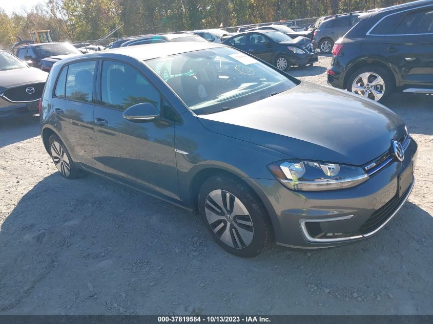 2017 VOLKSWAGEN E-GOLF SE - WVWKR7AU3HW954596