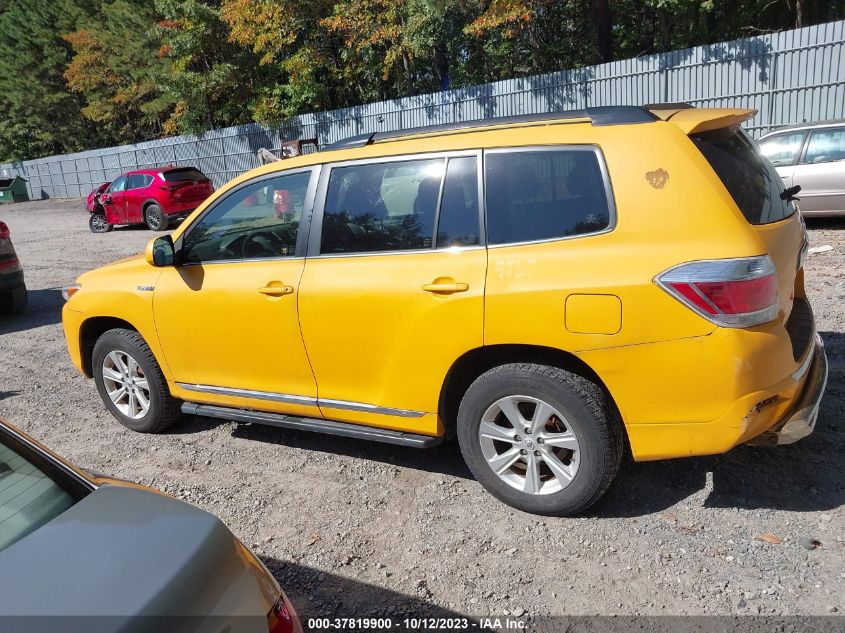 2013 TOYOTA HIGHLANDER HYBRID JTEBC3EH7D2018419
