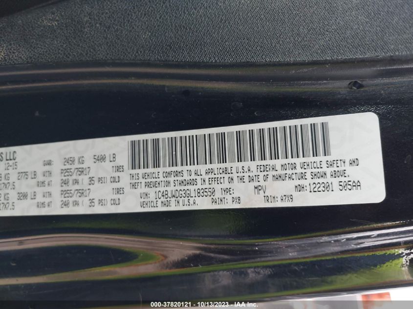 2016 JEEP WRANGLER UNLIMITED SPORT - 1C4BJWDG3GL183550