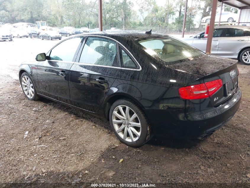 2013 AUDI A4 PREMIUM PLUS - WAUEFAFL9DA078706