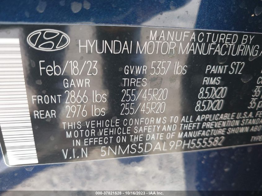 2023 HYUNDAI SANTA FE CALLIGRAPHY - 5NMS5DAL9PH555582