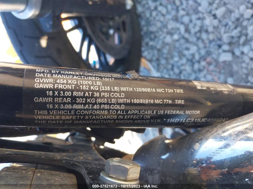 2018 HARLEY-DAVIDSON XL1200 FORTY-EIGHT - 1HD1LC315JC408624