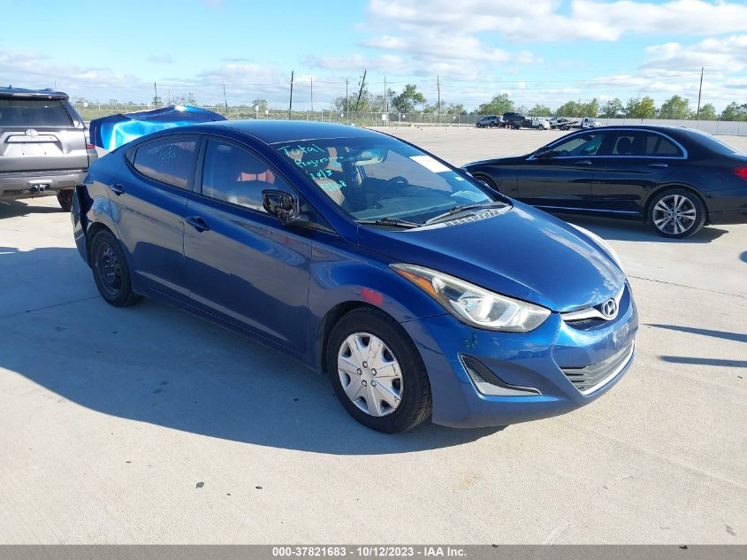 2016 HYUNDAI ELANTRA SE - 5NPDH4AE9GH744995