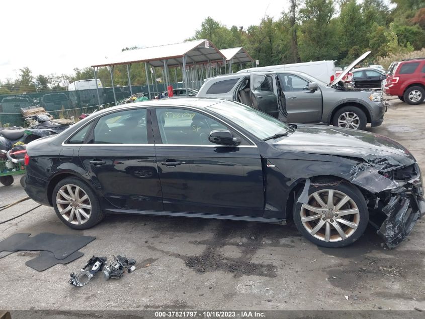 2014 AUDI A4 PREMIUM - WAUAFAFL1EN001725