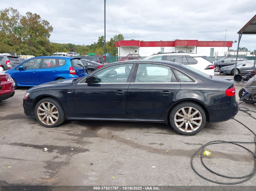 2014 AUDI A4 PREMIUM - WAUAFAFL1EN001725