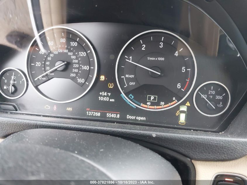 2014 BMW 328D XDRIVE - WBA3K5C53EKT33202