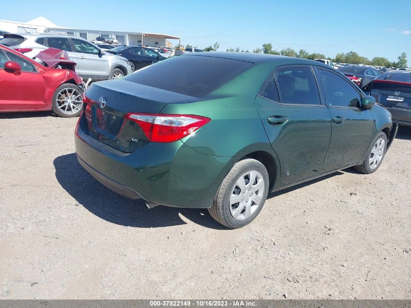 2014 TOYOTA COROLLA L/LE/S/S PLUS/LE PLUS - 5YFBURHEXEP045669