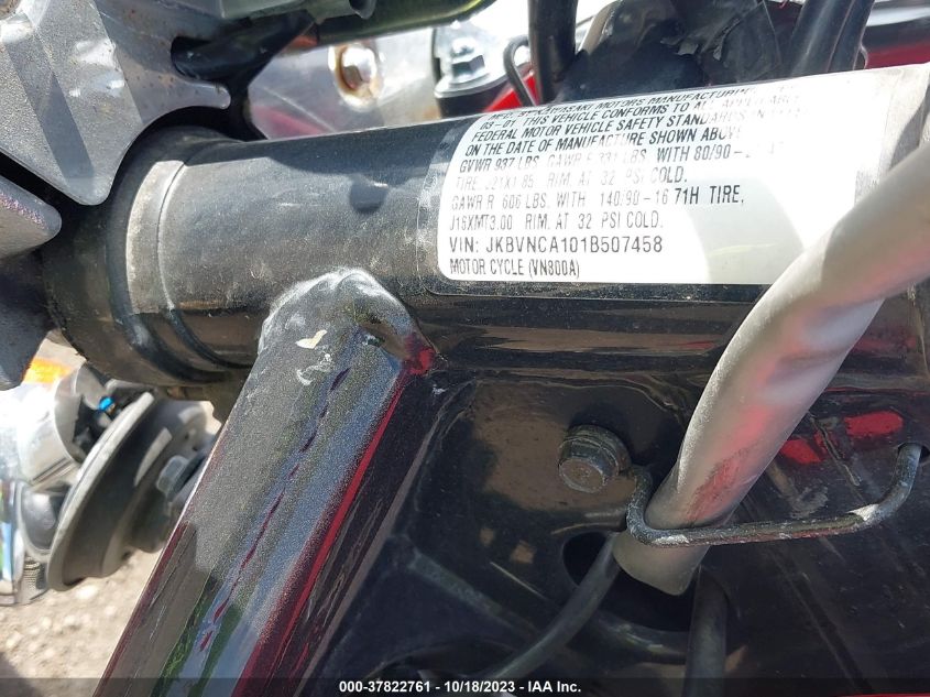 2001 KAWASAKI VN800 - JKBVNCA101B507458