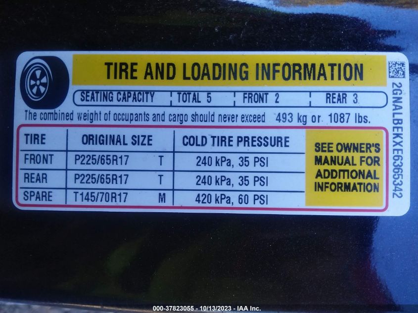 2014 CHEVROLET EQUINOX LT - 2GNALBEKXE6365342