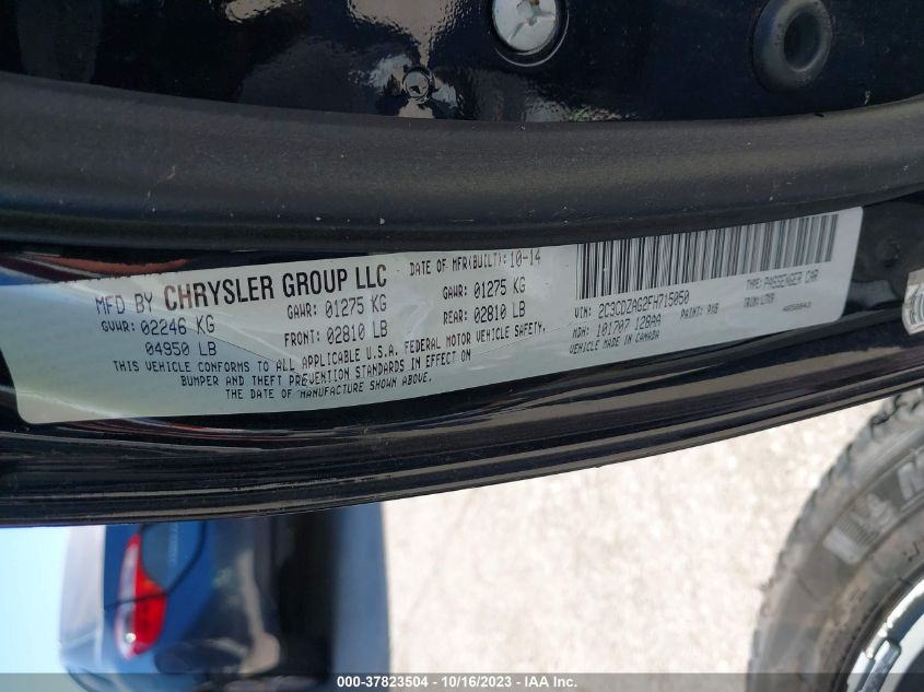 2015 DODGE CHALLENGER SXT - 2C3CDZAG2FH715050