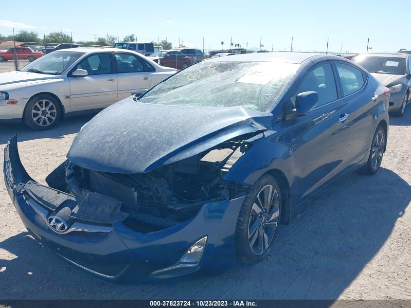 2016 HYUNDAI ELANTRA LIMITED - KMHDH4AE8GU477110