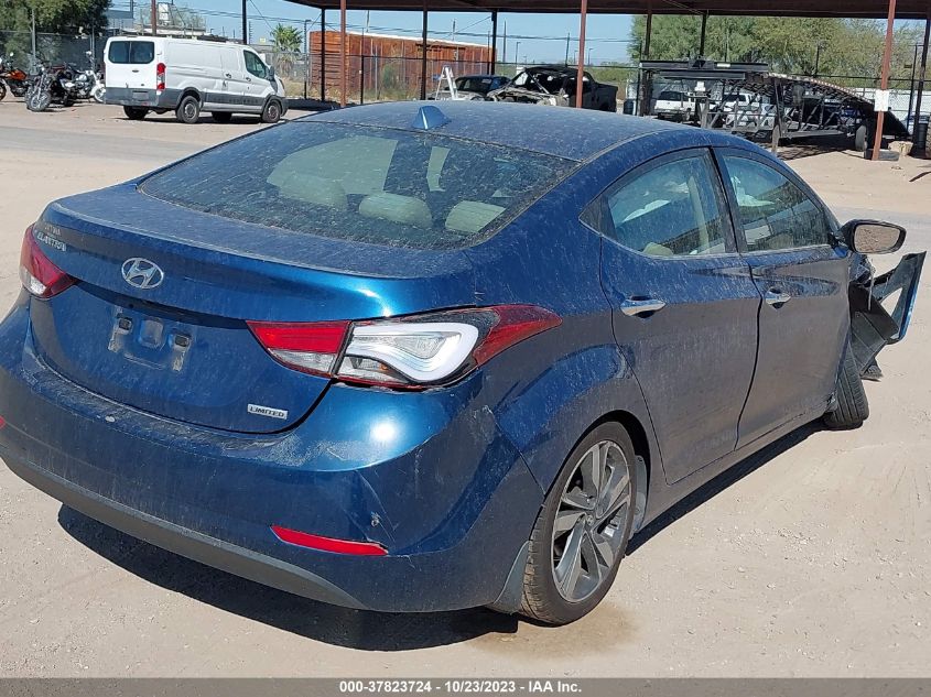 2016 HYUNDAI ELANTRA LIMITED - KMHDH4AE8GU477110
