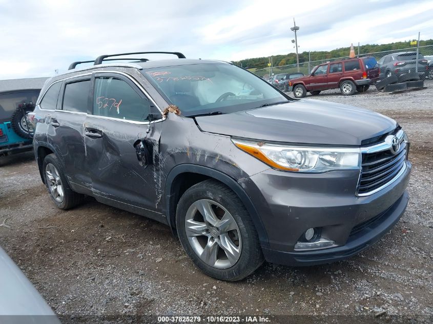 2015 TOYOTA HIGHLANDER LIMITED - 5TDDKRFH9FS149476