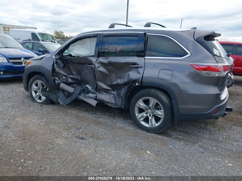 2015 TOYOTA HIGHLANDER LIMITED - 5TDDKRFH9FS149476