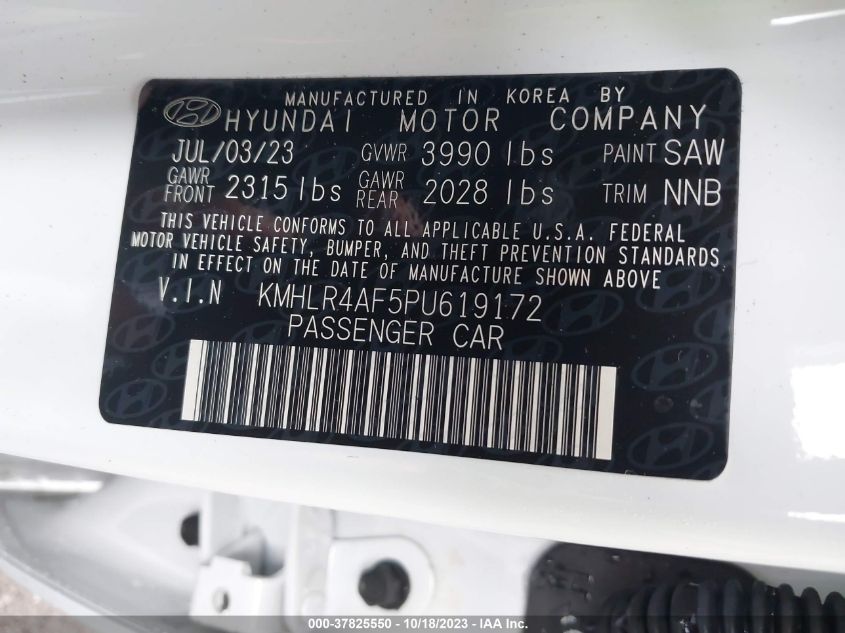 2023 HYUNDAI ELANTRA N LINE - KMHLR4AF5PU619172