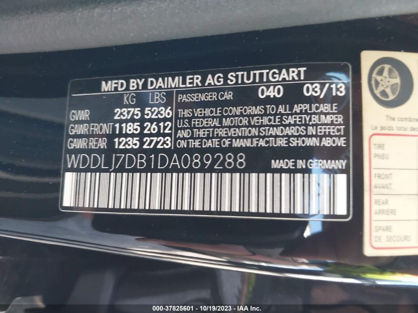 2013 MERCEDES-BENZ CLS-CLASS CLS 550 WDDLJ7DB1DA089288