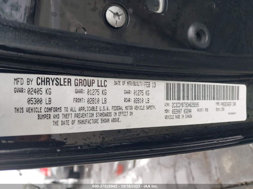 2013 DODGE CHALLENGER R/T - 2C3CDYBT9DH629205