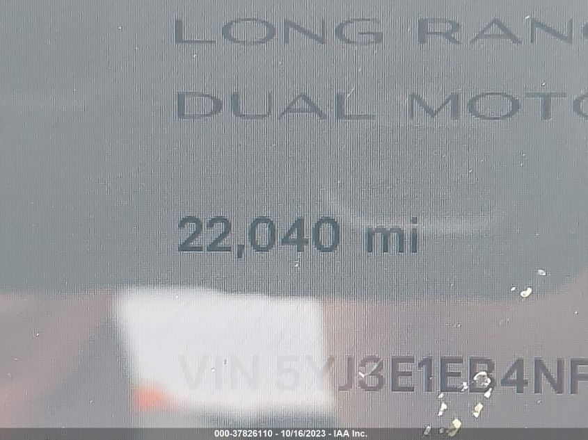 2022 TESLA MODEL 3 LONG RANGE - 5YJ3E1EB4NF261364