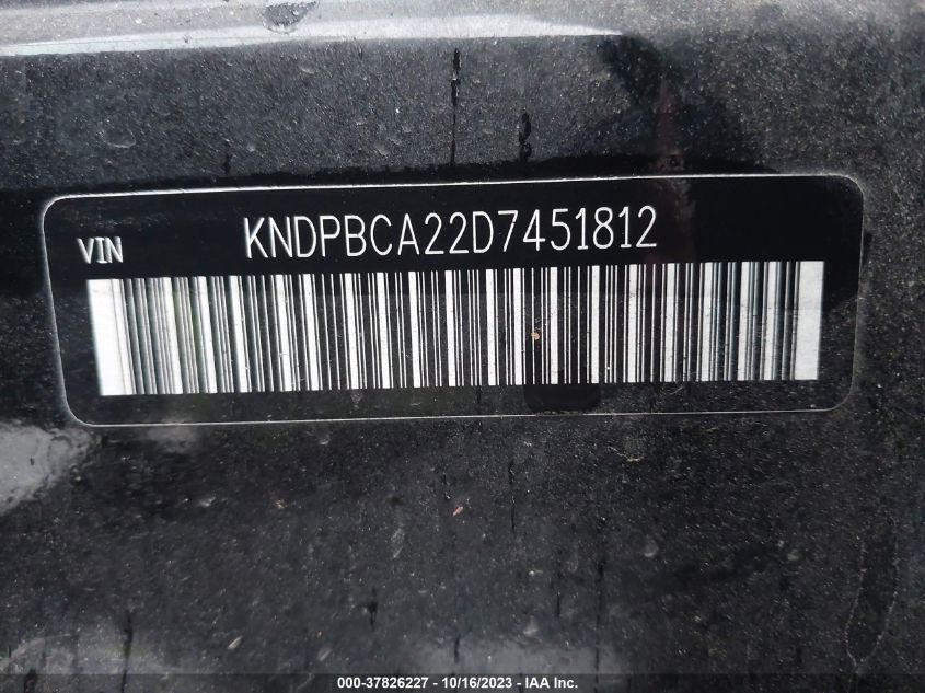 2013 KIA SPORTAGE LX - KNDPBCA22D7451812