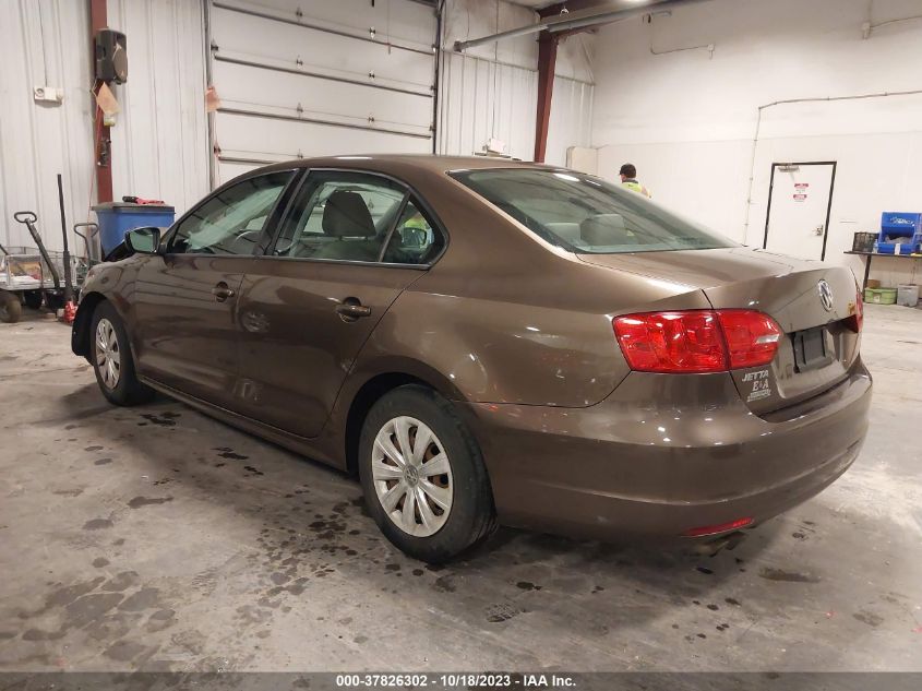 2013 VOLKSWAGEN JETTA SEDAN BASE/S/S W/SUNROOF 3VW2K7AJ0DM283874