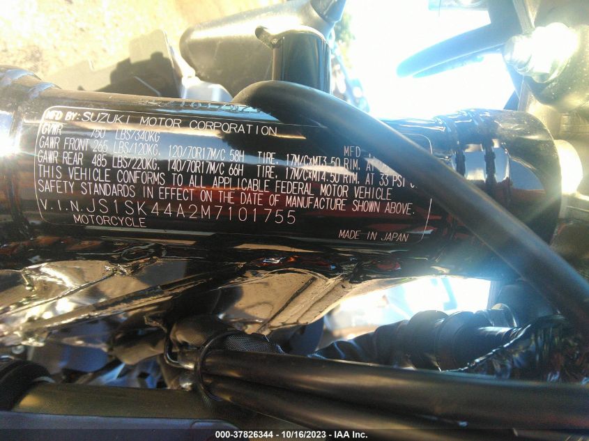 2021 SUZUKI DR-Z400 SM JS1SK44A2M7101755