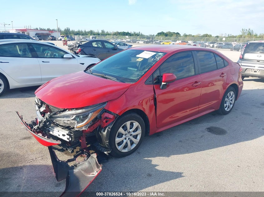 VIN JTDEPMAE3MJ145696 2021 TOYOTA COROLLA LE
