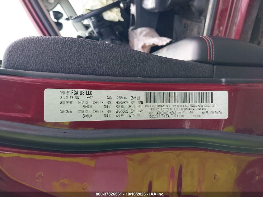 2018 DODGE DURANGO GT - 1C4RDJDG8JC101568