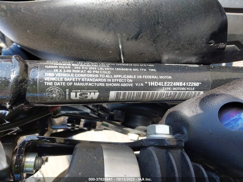 VIN 1HD4LE224NB412260 2022 HARLEY-DAVIDSON XL883 N
