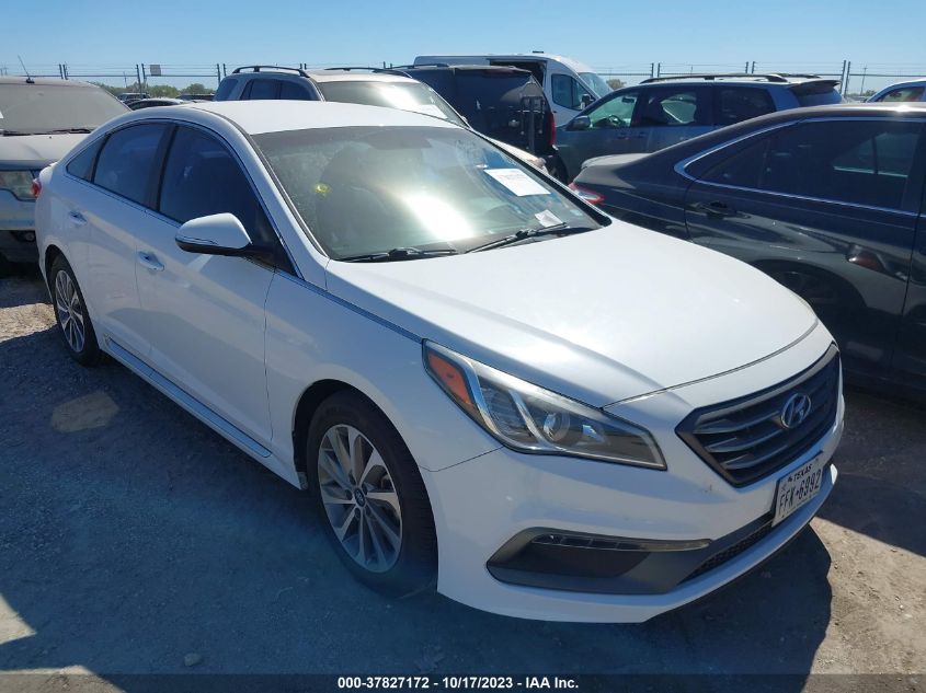 2015 HYUNDAI SONATA 2.4L SPORT - 5NPE34AF1FH020924