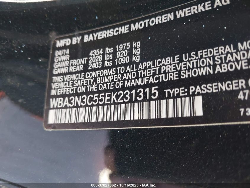 2014 BMW 428I - WBA3N3C55EK231315