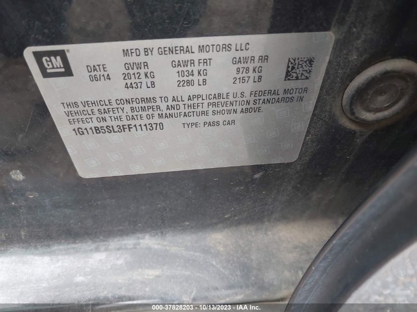 2015 CHEVROLET MALIBU LS - 1G11B5SL3FF111370