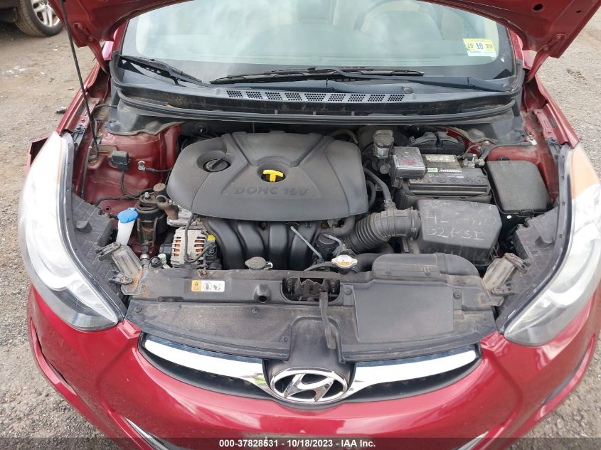 2013 HYUNDAI ELANTRA GLS PZEV - 5NPDH4AEXDH227927