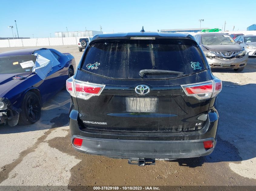 2015 TOYOTA HIGHLANDER LE - 5TDZKRFH7FS067395