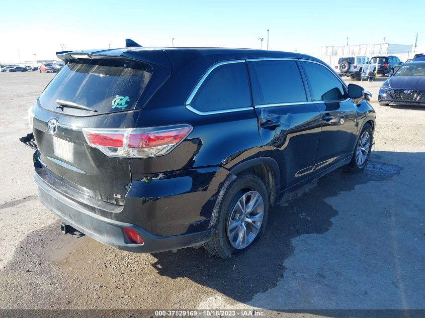 2015 TOYOTA HIGHLANDER LE - 5TDZKRFH7FS067395