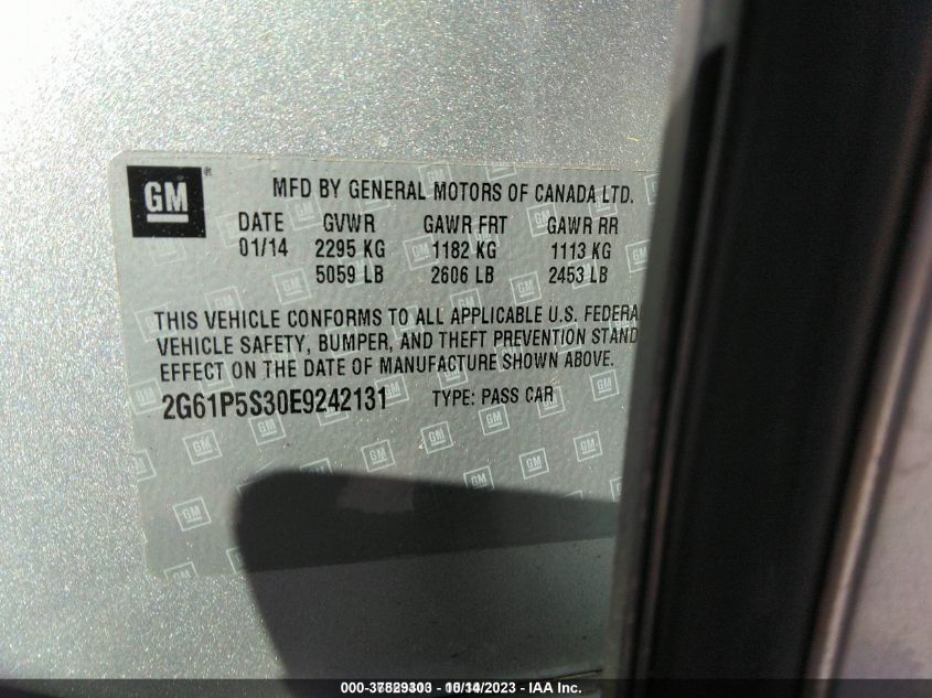 2014 CADILLAC XTS PREMIUM - 2G61P5S30E9242131
